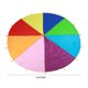 thumbnail image 2 of Kids Parachute Giant Multicolored Kid's Play Parachute Canopy con 16 Asas Juegos para Interiores y Exteriores y Juguetes para Hacer Ejercicio Promueve El Trabajo En Equipo, El Ejercicio Físico(3M) Ecomeon no, 2 of 5