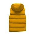 thumbnail image 4 of BiZtdJrK Mens Hooded Puffer Vest Sleeveless Zip Up Padded Jackets Coat Big and Tall Outdoor Lightweight Water-Resistant Vests with Pockets Daily Sales Clearance Yellow XXXXXL, 4 of 5