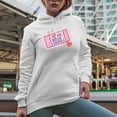 thumbnail image 2 of Club Heart Break, Everything Will Be Fine, Retro Valentine's Day Ticket Art Merch Gift, White Hooded Sweatshirt or Hoodie, Small, 2 of 5