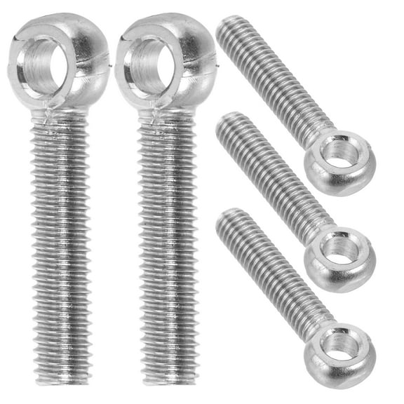 OUNONA  5 Pcs Swing Bolts Lifting Eyes Waterproof Switch Open-fit Silver