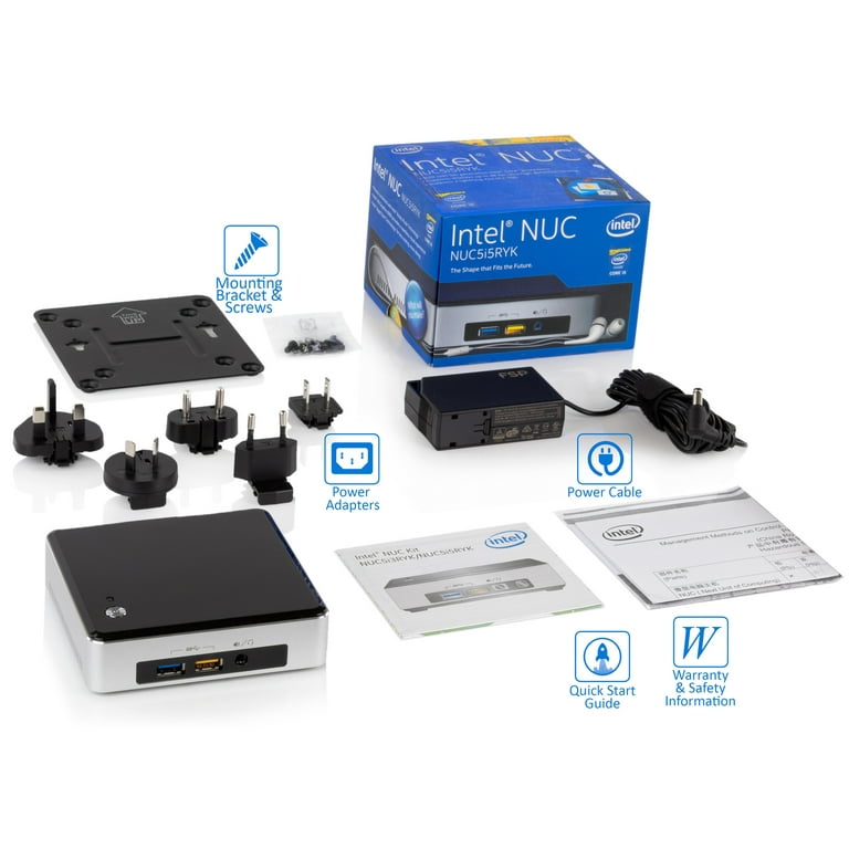 Intel NUC NUC5i5RYK Mini Desktop, Intel Dual-Core i5-5250U