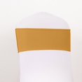 thumbnail image 2 of BalsaCircle 5 Spandex Gold 5x14" Stretchable Chair Sashes with Gold Rhinestone Buckles Party Decorations, 2 of 8