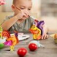 thumbnail image 4 of 3D Wooden Puzzle 6 Pieces Set Animals Assembly DIY Craft Kit Model Toy for Kids and Adults, 4 of 7