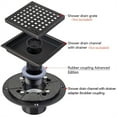 KAJOVE 2 Inch Shower Drain Flange Drain Base for Linear Square Drain