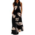 thumbnail image 2 of SMihono Robes Bohèmes d'Été Femmes Grande Taille Mode Femmes Décontracté Col en V Robes Imprimées Été Robe Sans Manches à Enfiler, 2 of 5