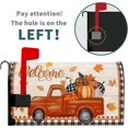 thumbnail image 3 of Fall Mailbox Cover Autumn Harvest Orange Pumpkin Truck Maple Leaves Mailbox Cover Magnetic Standard Size 21x18 Inch Thanksgiving Waterproof Post Box Cover Wraps Garden Yard Decor for Outdoor, 3 of 6