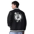 thumbnail image 2 of Men's G-III Sports by Carl Banks Black Boston Celtics Clutch Hitter Full-Snap Varsity Jacket, 2 of 2