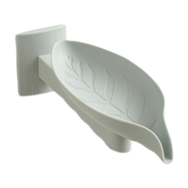 Dsscvnef Porte-Savon en Forme de Feuille Mural Réglable 3 Rotations Support de Drainage Organisateur de Salle de Bain Fonctionnel