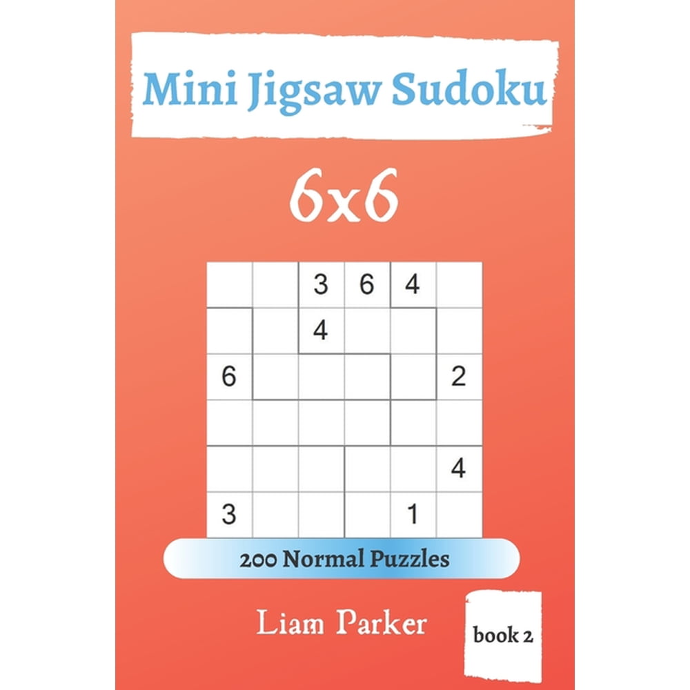 Mini Jigsaw Sudoku 200 Normal Puzzles 6x6 book 2 Walmart 