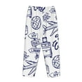 thumbnail image 5 of Kll Womens World Travel2 Print Pajama Pants Soft Pajama Bottoms For Women Cozy Lounge Pants, 5 of 9