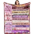 thumbnail image 1 of LHSHID Granny Gifts BlanketGranny Christmas Birthday GiftsGranny Gifts from Grandchildren GranddaughterGranny Gifts for GrandmaBest Granny Ever GiftsGranny Throw Blanket 30"x40", 1 of 6