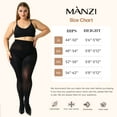 thumbnail image 5 of MANZI 2 Pack Plus Size Tights for Women 70D Queen Size Tights, 5 of 7