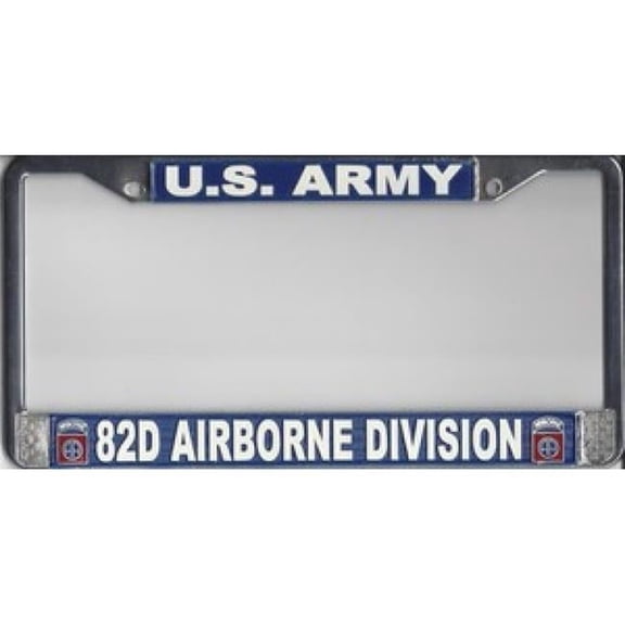 212 Main LFA09 6 x 12 in. U.S. Army 82D Airborne Division License Plate Frame
