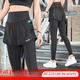 thumbnail image 1 of Pantalones deportivos de dos piezas de cintura alta para chica gordita, pantalones de fitness para mujer, pantalones de yoga de secado rápido, pantalones cortos para correr, tallas grandes, otoño e, 1 of 5