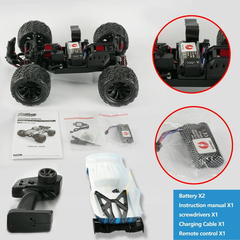 ホビーラジコン RAPIDLY 4*4 wheel drive off road 1/18 RC Monster Truck Off-Road Vehicle 4WD Remote Control