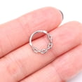 thumbnail image 4 of Chain Link V2 Clicker Hoop Ring, 4 of 5