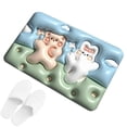 thumbnail image 3 of 3D Front Door Mat | 3D Visual Anti-Slip Absorbent Mat | Quick Drying Entrance Mat Welcome Winter Outdoor Indoor Decorations Mat for Christmas Supplies, 3 of 9
