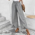 thumbnail image 1 of WILLBEST Pantalones Casuales de Mujer, Culotte de Pierna Ancha con Diseño Floral y Abertura Lateral para Un Uso Diario Cómodo. Extra Grande, 1 of 6