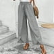 thumbnail image 1 of WILLBEST Pantalones Casuales de Mujer, Culotte de Pierna Ancha con Diseño Floral y Abertura Lateral para Un Uso Diario Cómodo. Chica, 1 of 6
