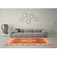 thumbnail image 3 of Ahgly Company Indoor Rectangle Abstract Orange Modern Area Rugs, 8' x 12', 3 of 4