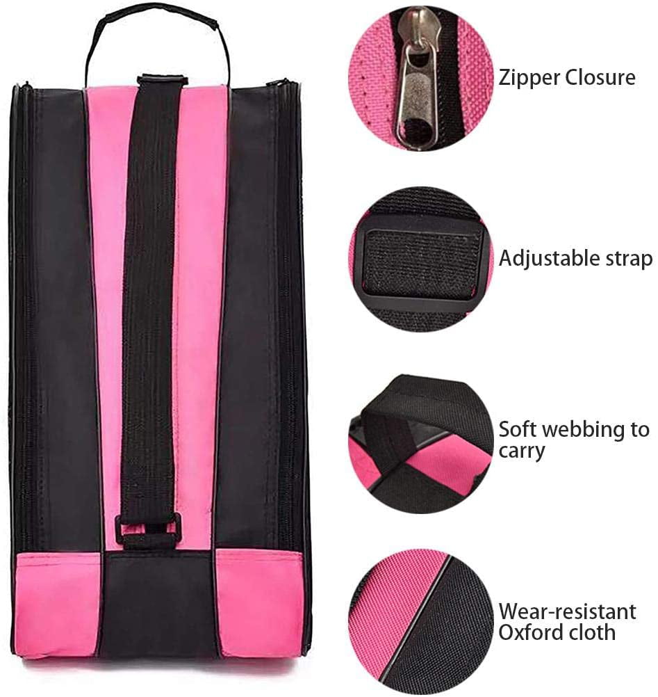 Eforstore Ice Skating Bag Roller Skating Bags Heavy Duty Waterproof Skate Tote with Shoulder Straps Adjustable 