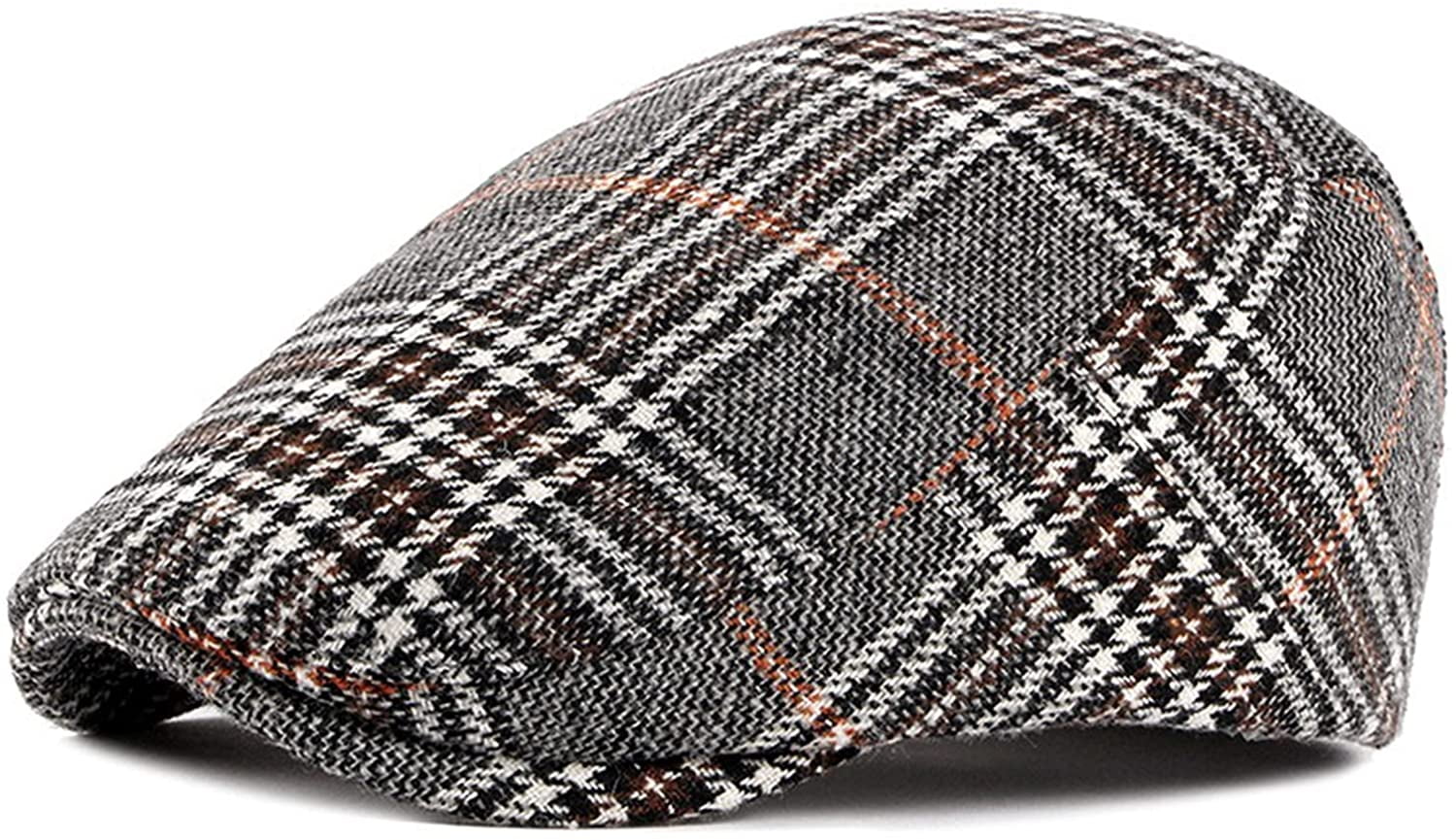 Mens Flat Newsboy Cap, Beret Hat Men 