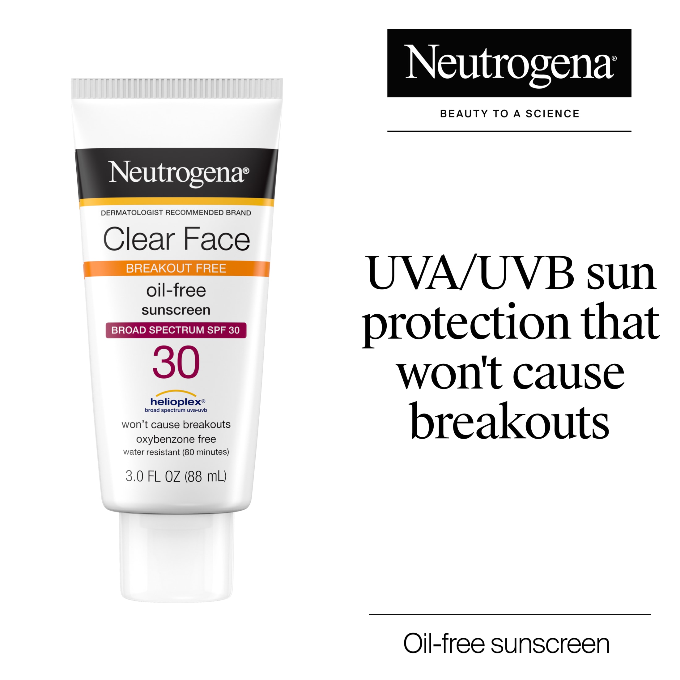 Neutrogena Clear Face Sunscreen SPF 30 for Acne-Prone Skin photo 2