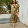 thumbnail image 4 of Mermaid Fish Scales Art Sleeveless Dress Women's Summer Suit Dresses for Women 2025 Luxury Party Dress, 4 of 6