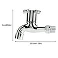 thumbnail image 1 of CHICIRIS Premium Plastic Water Faucet with Single Handle and Spout for Washing Machine, Kitchen Sink, Bathroom and Garden, 1 of 7