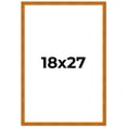 thumbnail image 2 of 18x27 Honey Brown Real Wood Picture Frame Width 0.75 inches | Interior Frame Depth 0.5 inches |, 2 of 8