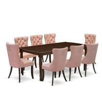 East West Furniture 9 Piece Kitchen Table Set