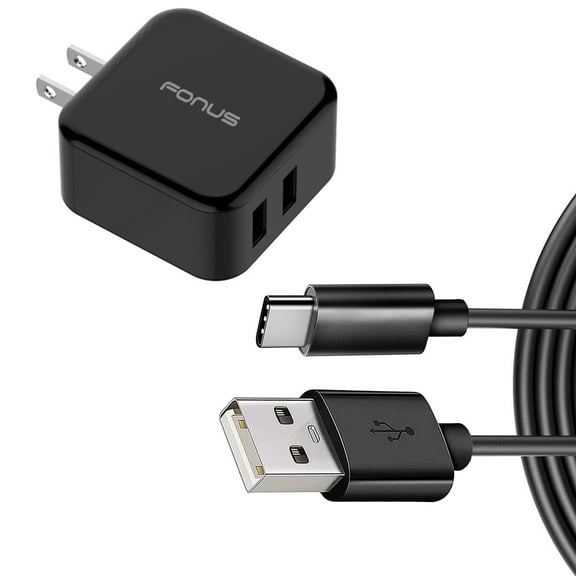 Quick Home Charger Compatible With For iPad Pro 12.9" (3rd/4th/5th/6th Gen) 30W 6ft USB Cable 2-Port USB Power Cord Travel Wall