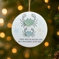 thumbnail image 4 of Christmas Tree Ornament Friendship Cats and Crab Design Glitter Hanging Decoration 3.15 Inch Paper Craft Holiday Keepsake Gift for Best Friend Family Member Christmas Decor, 4 of 7