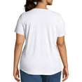 thumbnail image 4 of JMS by Hanes Women's Plus Size Short Sleeve V-Neck Tee, 4 of 5