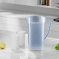 thumbnail image 2 of 0.8 Gal Clear Plastic Pitcher With Lid Large 9.84" Drink Container for Cold Drinks, Iced Tea, Lemonade, Milk, with Spout Filter & Scale, White, 2 of 6