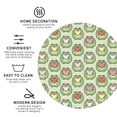 thumbnail image 4 of Bingfone Vintage Cute Chubby Frog Leather Drinks Coasters with Set of 6,Suitable for Home Kitchen,Coffee Cup Coasters Home Gift, 4 of 9