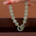 thumbnail image 4 of Pulsera de eslabones de anillo para mujer, diseño de nicho, pulsera con hebilla segura, regalo de cumpleaños para novia, 4 of 6