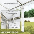 thumbnail image 4 of Outsunny 20' x 40' Heavy Duty Party Tent, Galvanized Outdoor Canopy Tent with Removable Sidewalls, 12 Windows and 2 Doors, White, 4 of 10