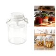 thumbnail image 3 of Lipstore Pickle Jar Accessories Handle Fermentation Bottle Food Storage Container Kimchi Container for Countertop Fridge Camping Work White 7 L, 3 of 4