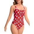 thumbnail image 6 of PPCHVOY Retro One Piece Swimsuit for Women Tummy Control Ruched Slimming Swimsuits with Adjustable Straps Vintage Front Push Up Halter Bathing Suit Modest Full Coverage Swimwear, 6 of 7