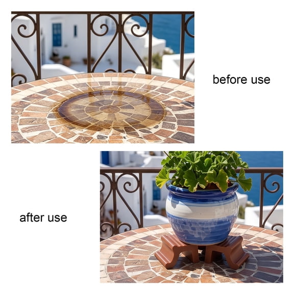 3 Pcs Invisible Pot Feet, Heavy Duty Plastic Plant Pot Risers, Drainage Protectors & Elevators for Indoor Outdoor Planters