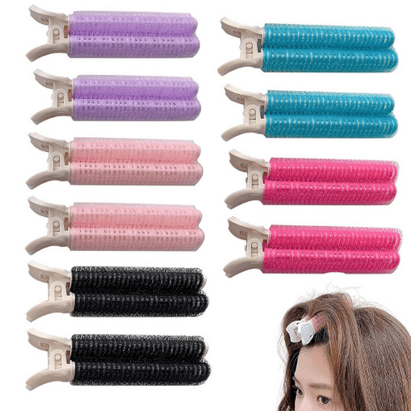 10 Pack Volumizing Hair Root Fluffy Clips, Lift Tool DIY Curler for Long and Short Hair suitable for girls to organize hair