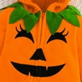 thumbnail image 6 of WIBACKER Infant Toddler Baby Girl Boy Halloween Outfits Pumpkin Costumes Cute Hooded Romper Jumpsuit Cosplay Clothes, 6 of 9