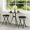 Black02, variant on Gewnee Durable Folding Chair PVC Padded Cushion Chair with Stainless Steel Frame for Home and Office,Gatherings,Black(1Pack)