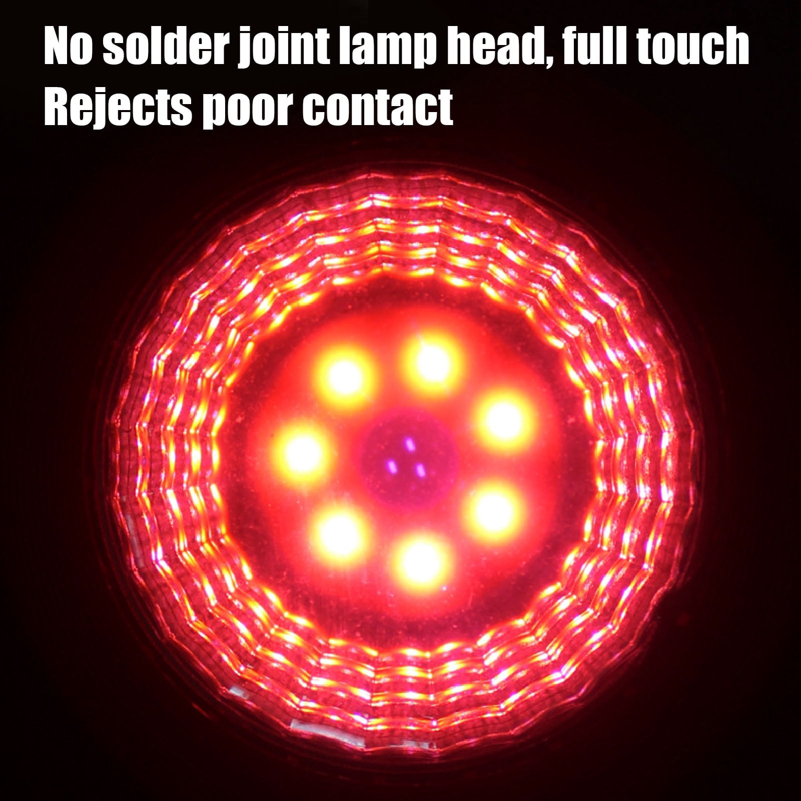 2W LED Reptile Heat Lamp Bulb (E27 Thread) - Night Red Light For Lizards, Snakes, Frogs