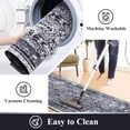 thumbnail image 5 of Boho Kitchen Rug Sets 3 Pieces, Washable Kitchen Mats for Floor, Non Slip Soft Vintage Kitchen Area Rug Floor Mat for Kitchen, Laundry Room and Hallway (Black, 20''x32''+20''x47''+20''x59''), 5 of 6