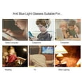 thumbnail image 4 of Kids Anti Blue Rays Glasses Light Blocking Eyeglasses Computer Phone Anti UV Flat Goggles, C6 Red Frame, 4 of 8