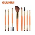 thumbnail image 1 of HBFAGFB Makeup Brush Set 8pcs Foundation Eyebrow Applicator Tool for Going Out Daily Use Orange, 1 of 2