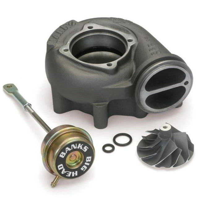 Banks Power 24458 Turbo Kit de Mise à Niveau avec Grosse Tête & 44; Roue Comp & Turbo Rapide pour 1999.5-2003 Ford 7.3L