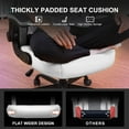 thumbnail image 5 of GTPLAYER Video Gaming Chair,Ergonomic Gaming Chair with Flip-Up Armrests,Comfortable Desk Chair with Adjustable Height,Computer Chair with Built-in Lumbar Support, Recliner with 360° Swivel (White), 5 of 8